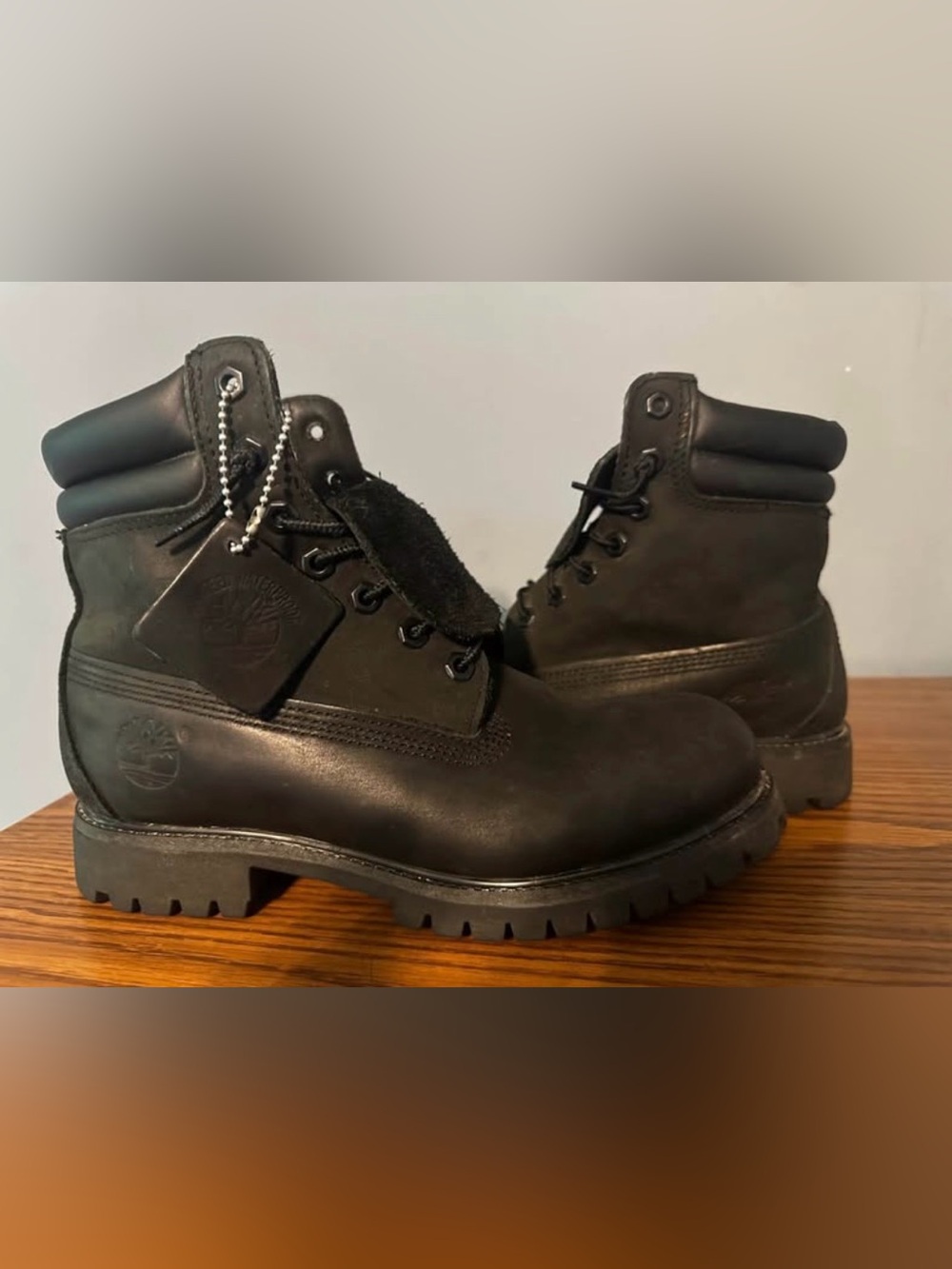 Genuine Leather Black Suede Retired Timberlands Size 7M